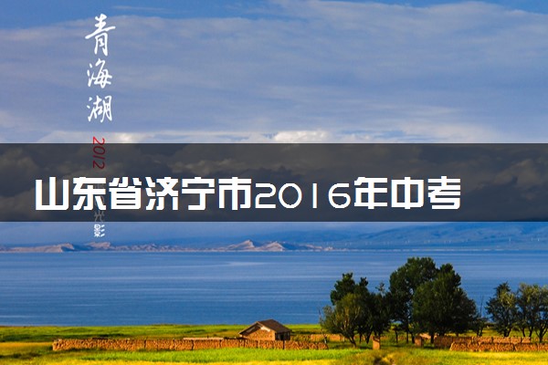 山东省济宁市2016年中考化学真题试题（含答案）
