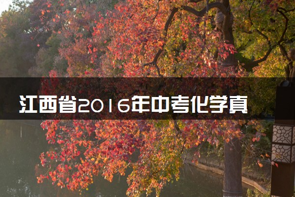 江西省2016年中考化学真题试题（含解析）