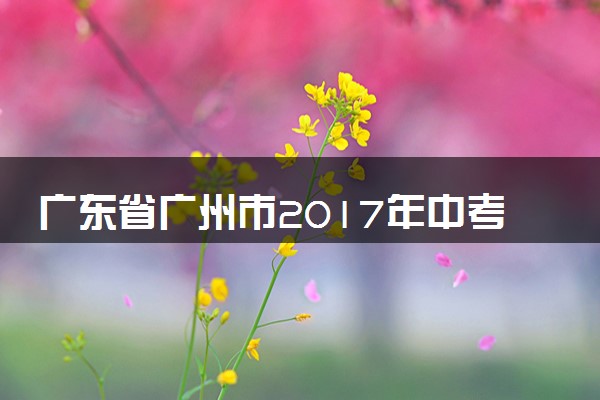 广东省广州市2017年中考物理真题试题（含解析）