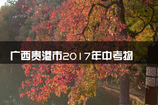 广西贵港市2017年中考物理真题试题（含解析）