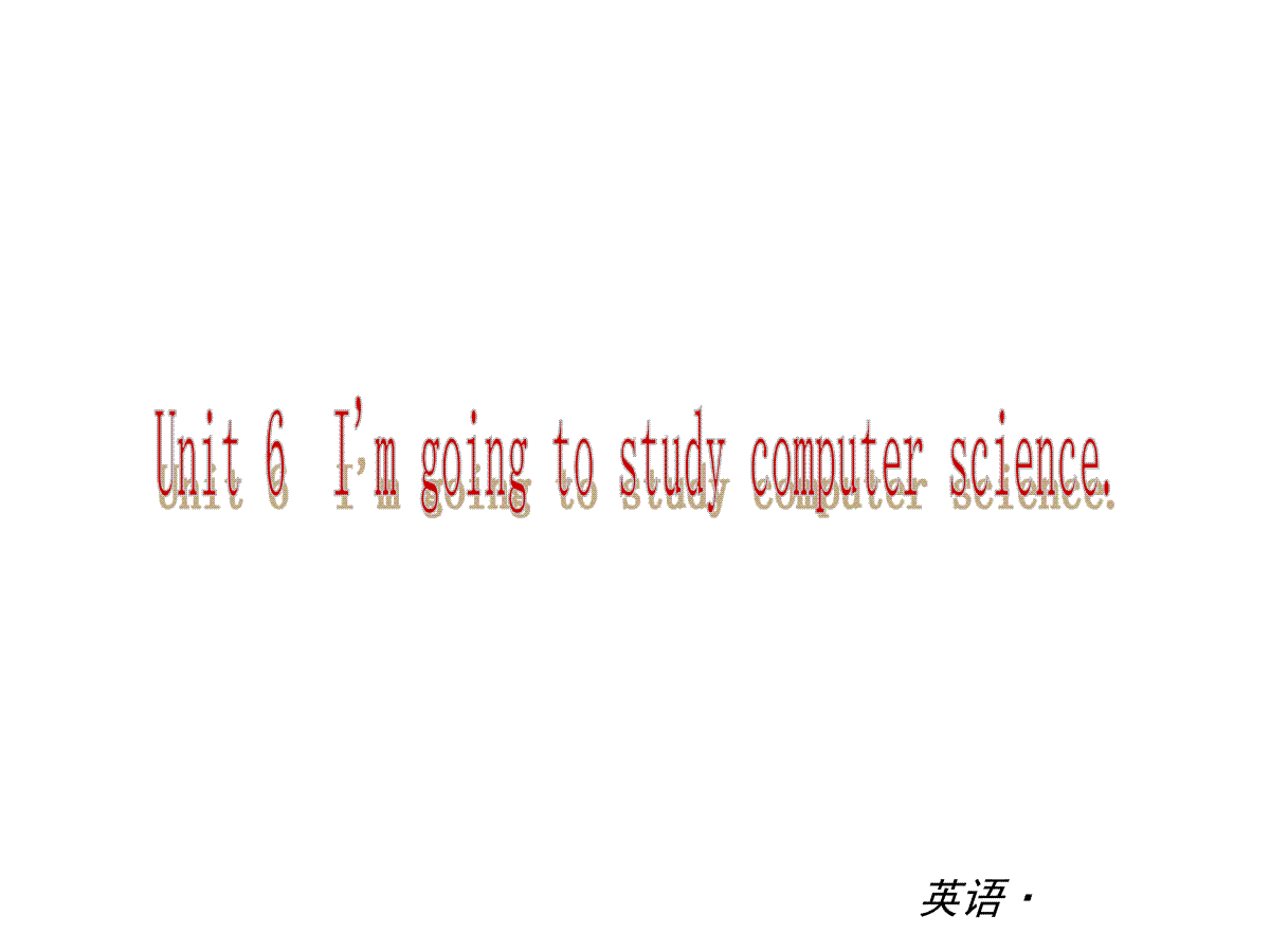 【复习全案 新人教】八年级英语上册：Unit 6 Im going to study compute