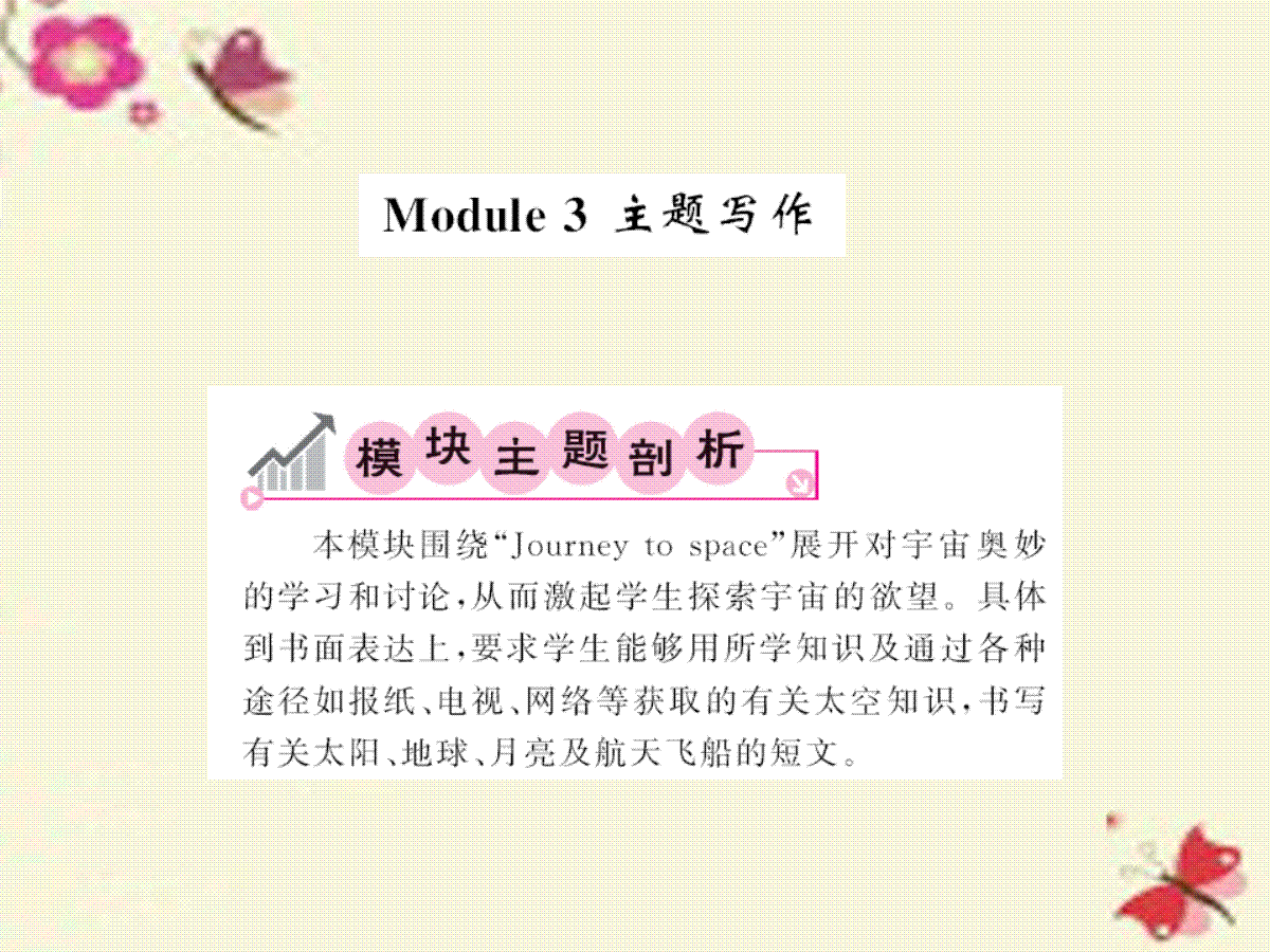 八年级英语上册 Module 3 Journey to space主题写作课件 （新版）外研版(书利