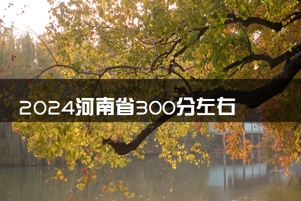 2024河南省300分左右的公办专科大学有什么