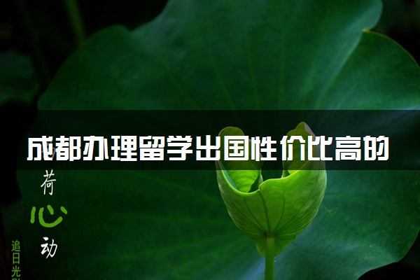 成都办理留学出国性价比高的机构