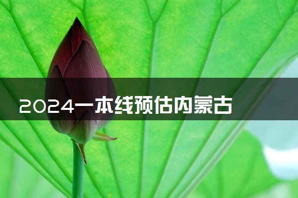 2024一本线预估内蒙古 大概多少分