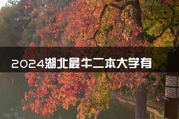 2024湖北最牛二本大学有哪些 哪些学校值得推荐