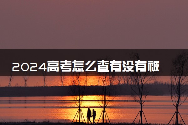 2024高考怎么查有没有被录取 志愿录取流程有哪些