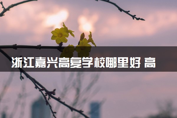 浙江嘉兴高复学校哪里好 高复班有哪些