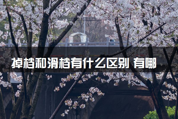 掉档和滑档有什么区别 有哪些不同