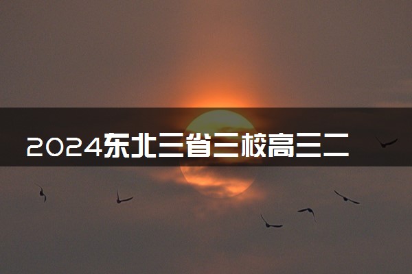 2024东北三省三校高三二模考试各科试题及答案汇总