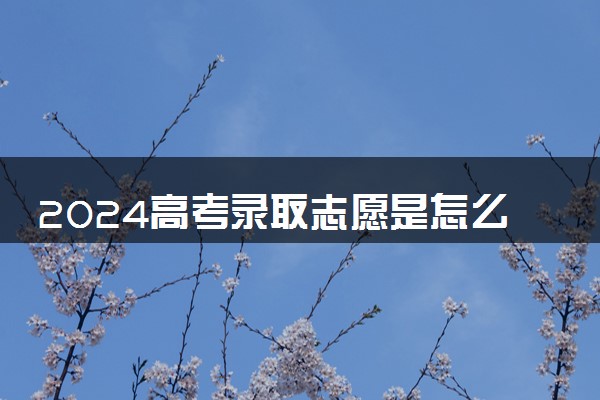 2024高考录取志愿是怎么录的 录取顺序规则是什么