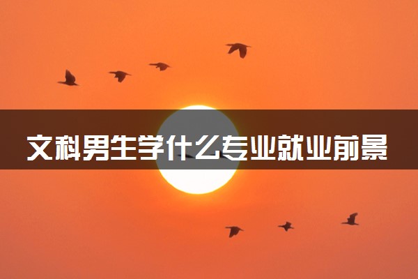 文科男生学什么专业就业前景好 最吃香的专业有哪些