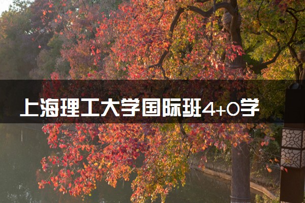 上海理工大学国际班4+0学费多少一年？
