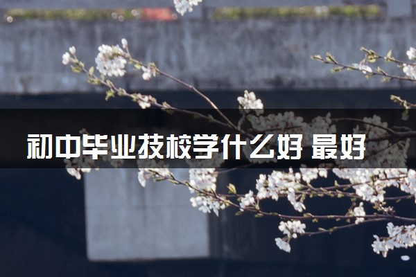 初中毕业技校学什么好 最好找工作的专业是什么