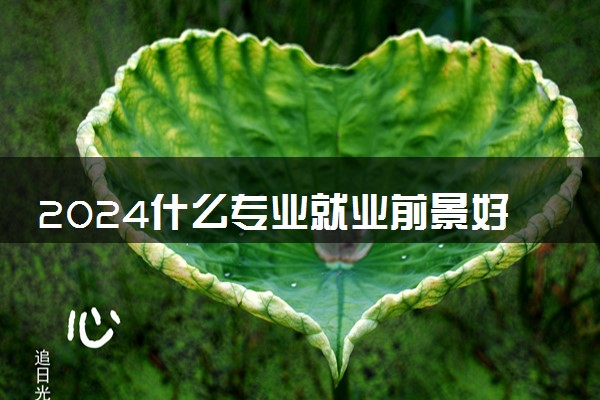 2024什么专业就业前景好 哪些专业薪资高