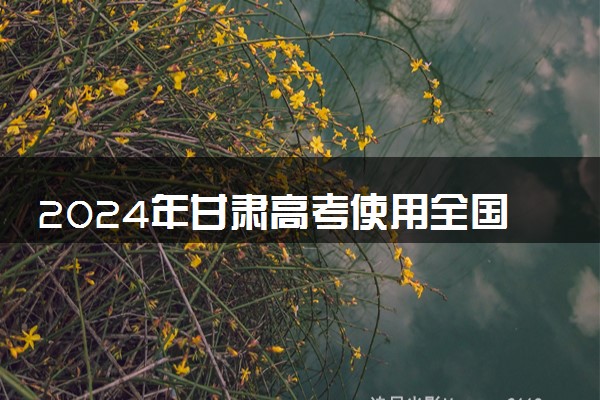 2024年甘肃高考使用全国几卷 新高考I卷还是II卷
