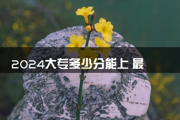 2024大专多少分能上 最低分数线多少