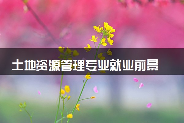 土地资源管理专业就业前景 就业方向有哪些
