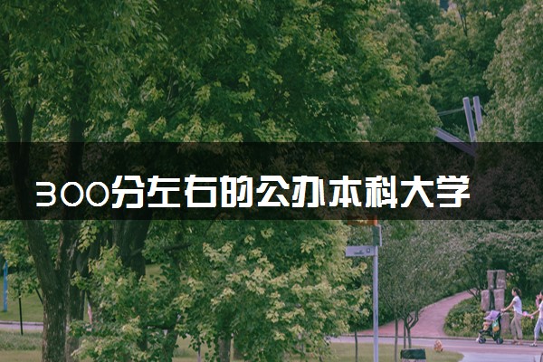 300分左右的公办本科大学有哪些 什么学校好
