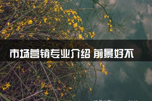 市场营销专业介绍 前景好不好