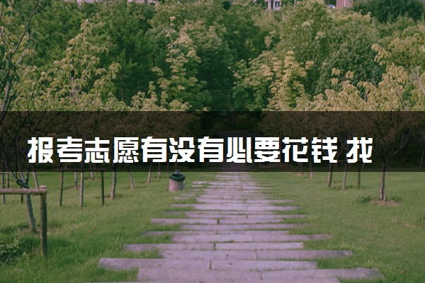 报考志愿有没有必要花钱 找人报还是自己报好