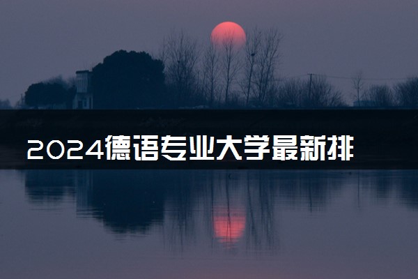 2024德语专业大学最新排名 最好的50所大学排行榜