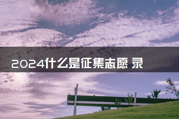 2024什么是征集志愿 录取容易吗
