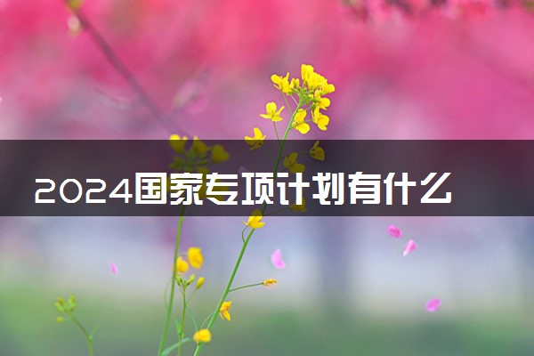 2024国家专项计划有什么专业 有哪些大学