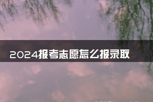 2024报考志愿怎么报录取几率大 该怎么填报