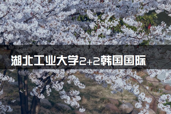湖北工业大学2+2韩国国际本科合作院校