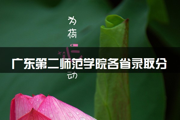 广东第二师范学院各省录取分数线及位次 投档最低分是多少(2024年高考参考)