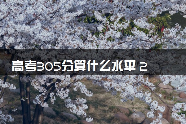 高考305分算什么水平 2024能上哪些大学
