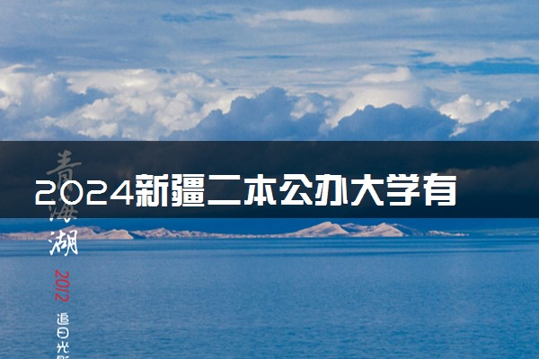 2024新疆二本公办大学有哪些 哪些学校好