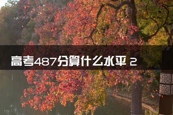 高考487分算什么水平 2024能上哪些大学