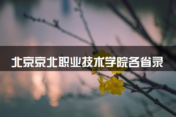 北京京北职业技术学院各省录取分数线及位次 投档最低分是多少(2024年高考参考)