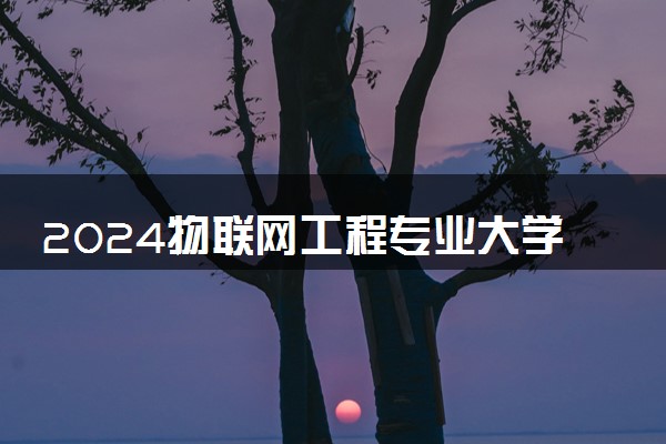 2024物联网工程专业大学最新排名 最好的50所大学排行榜