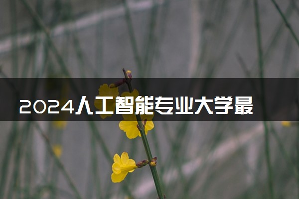 2024人工智能专业大学最新排名 最好的50所大学排行榜
