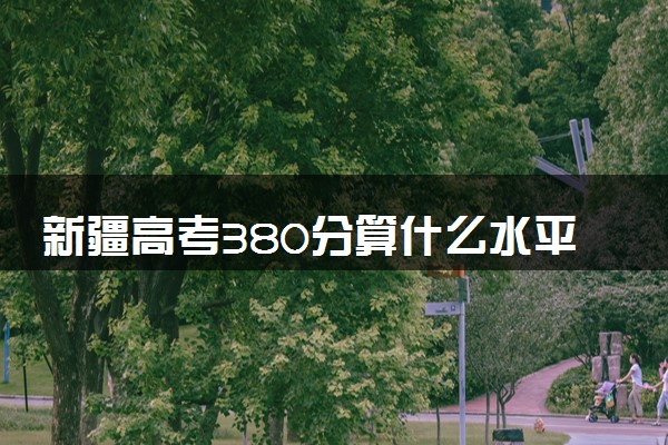 新疆高考380分算什么水平 2024能上哪些大学