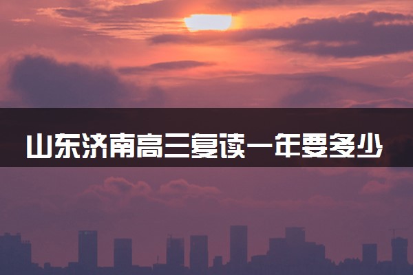 山东济南高三复读一年要多少学费