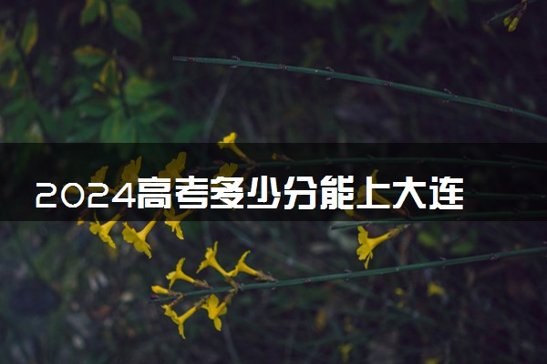2024高考多少分能上大连工业大学 最低分数线和位次