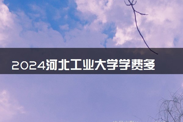 2024河北工业大学学费多少钱一年 各专业收费标准
