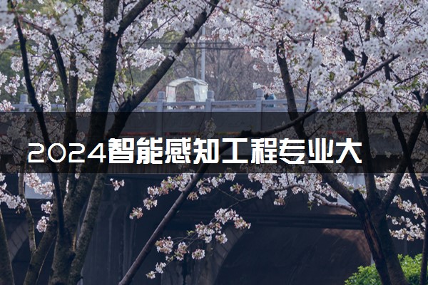 2024智能感知工程专业大学全国排名及录取最低分数线