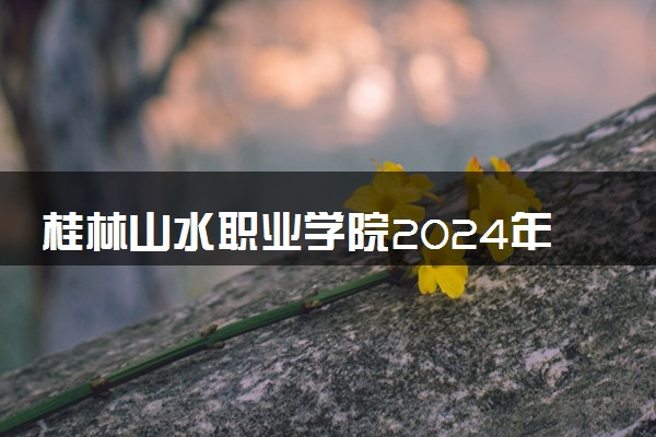 桂林山水职业学院2024年录取分数线 各专业录取最低分及位次