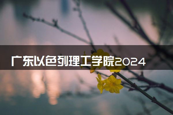 广东以色列理工学院2024年录取分数线 各专业录取最低分及位次