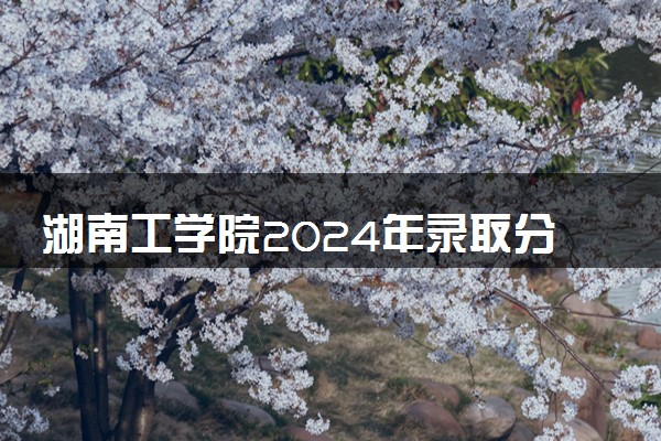 湖南工学院2024年录取分数线 各专业录取最低分及位次