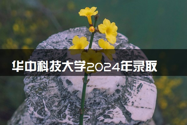 华中科技大学2024年录取分数线 各专业录取最低分及位次