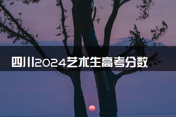 四川2024艺术生高考分数怎么算 录取原则是什么