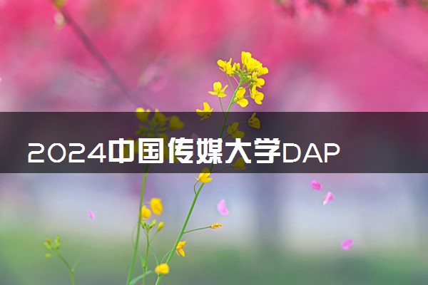 2024中国传媒大学DAP国际本科项目专业课程有什么