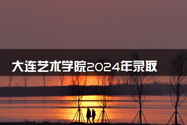 大连艺术学院2024年录取分数线 各专业录取最低分及位次