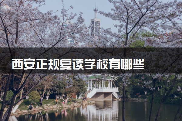 西安正规复读学校有哪些